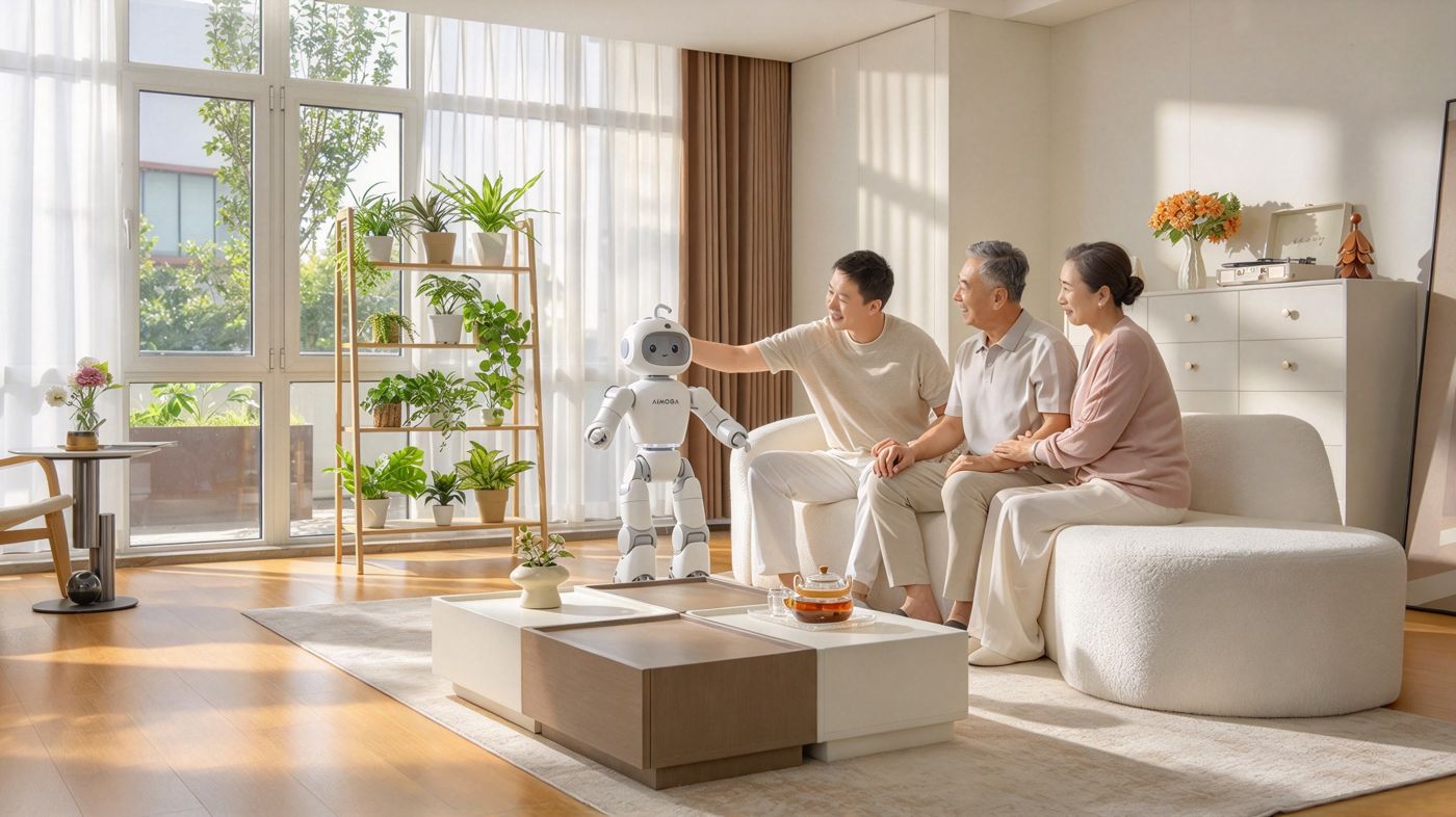 AiMOGA presenta Mobo, un robot humanoide de compañía para el hogar